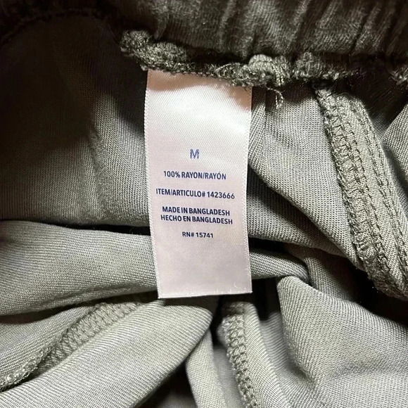 Splendid Camo Jogger Pants Womens Green Gray High Waisted Drawstring Size M - Picture 8 of 9